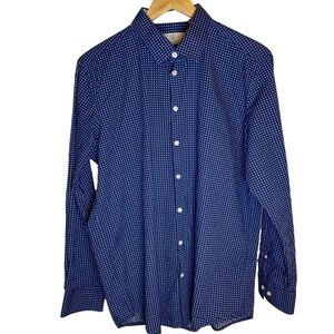 CHRISTIAN LACROIX Button Down Blue Shirt Size‎ Large.  16 1/2” Neck